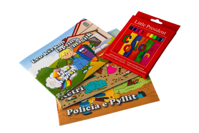 Set 3 libra  LFN3 për fëmijë + ngjyrat, 10014