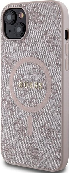 Mbrojtëse telefoni Guess Hardcase GUHMP15MG4GFRP, iPhone 15 Plus 6.7", MagSafe, rozë