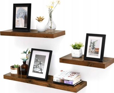 Raf muri Oskar LWS26BX, 60cm, MDF me skelet hekuri, kafe rustike