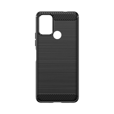 Kapak telefoni Hurtel Silicone Carbon për Nokia C22, TPU, kundra goditjeve, i zi