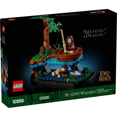 Set ndërtimi LEGO Icons Lord of the Rings Smeagol & Deagol 40761, 181 pjesë, për të rritur, shumëngjyrësh