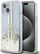 Mbulesë telefoni Guess Liquid Glitter Stripes për iPhone 15, 14, 13 6.1", transparente me grimca të arta