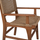 Karrige druri teak me rattan të thurur 54×58×88 cm (HM9385.01)