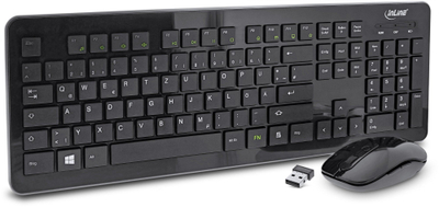 Set tastierë edhe maus Design Desktop 55368A, wireless 2.4GHz, 1600dpi, ngjyrë e zezë