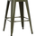 Stol metalik Melita 43×43×67 cm (HM8573.03), gjelbër