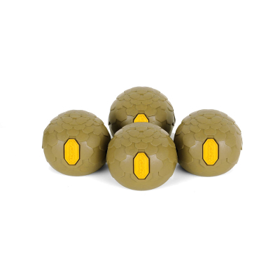 Set këmbëzash karrige Helinox Vibram Ball Feet, 4 copë, gome, të zeza