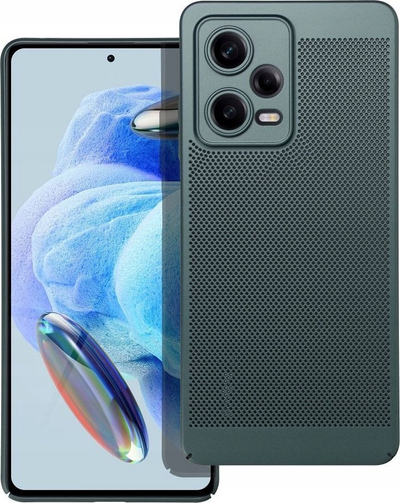 Futrollë telefoni Breezy për Xiaomi Redmi Note 13, plastike e butë, me vrima ajrimi, e zezë