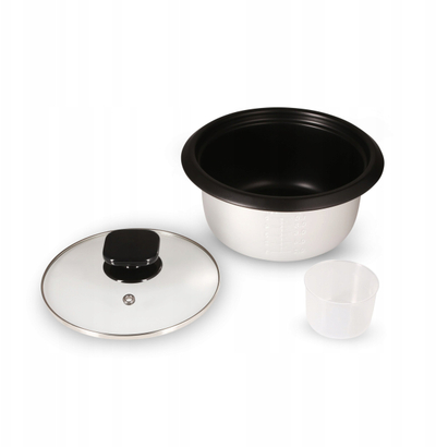 Shporet orizi Lauben Rice Cooker Square 1000WB, 1L, funksion Keep Warm, i bardhë