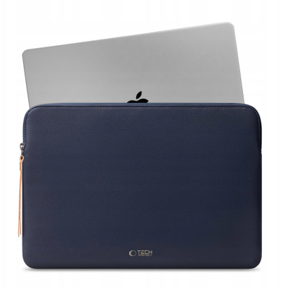 Çantë laptopi Tech-Protect Fleece, 13-14", me zinxhir, blu