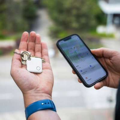 Çip gjurmues FIXED Tag with Find My Support, set me 2 copë, Bluetooth, i zi edhe i bardhë