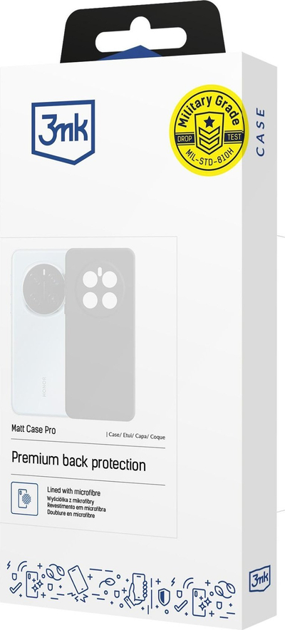 Футрола за телефон 3MK Matt Case Pro за Samsung Galaxy A36 5G, издржлива, црна