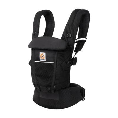 Mbajtëse bebe Ergobaby Adapt Soft Flex Mesh, ergonomike, me rrjetë ajrosëse, e zezë Onyx
