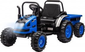 Traktor elektrik lodër Milly Mally Farmer, me rimorkio, me pult, blu