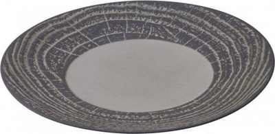 Pjatë e sheshtë Revol Arborescence, 28 cm, porcelan, gri Pepper