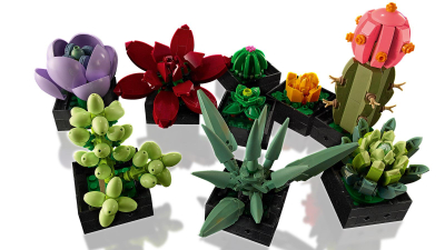 Set LEGO Creator Succulents 10309, Botanical Collection, dekorativ, shumëngjyrësh