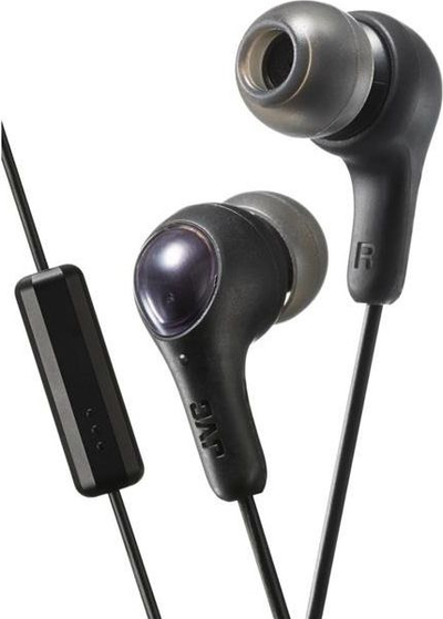 Kufje JVC Gumy Plus HAFX7MB, in ear, me mikrofon, të zeza
