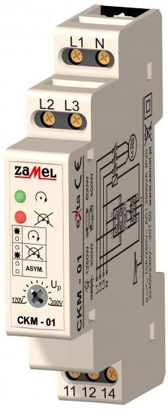 Relè renditje fazash Zamel CKM-01, 10A, 230/400V AC
