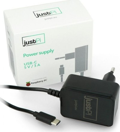 Почетен комплет JustPi Raspberry Pi 4, 8GB RAM, 32GB microSD, црн