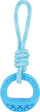 Lodër për qen Samba Ring, TPR me litar, 26 cm, blu