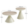 Set tavolinash salloni Symetron Lynx HM18316.94, metal, sintered stone, ngjyrë champagne