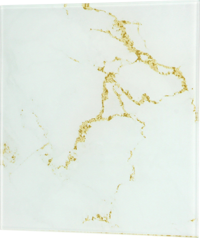 Panel xhami universal ORNO OR-WL-3204/WC, dekor granit i bardhë me ar