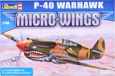Model avion Revell Micro Wings P-40 Warhawk RV0019, shkallë 1:144