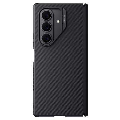 Këllëf telefoni NILLKIN Fold, Samsung Galaxy Z Fold 7, MagSafe, fibër sintetike, i zi