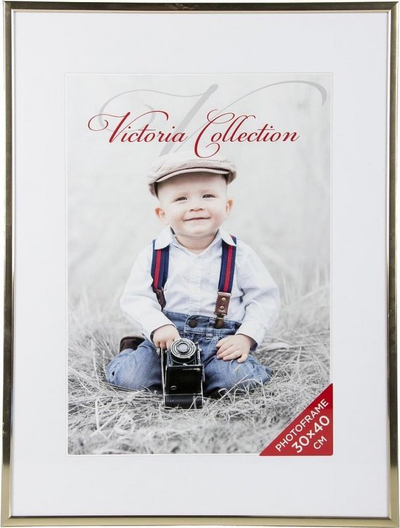 Kornizë fotografish Victoria Collection Aluminium 30x40, alumin, ngjyrë ari