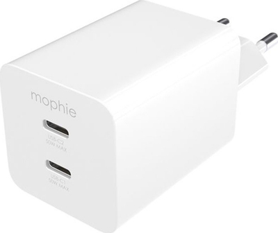 Karikues muri Mophie Essentials, 50W, 2x USB C, i bardhë