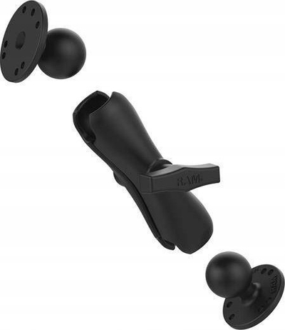 Mbajtëse RAM Mounts RAM-101U, madhësi C, top gome 1.5", e zezë
