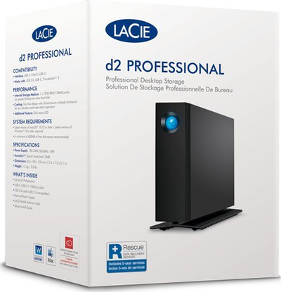 Hard disk i jashtëm LaCie STHA24000800, 24TB, USB Type C 3.2 Gen 2, i zi