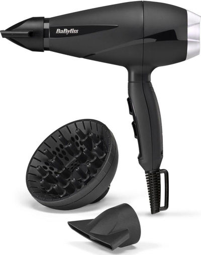 Tharëse flokësh BaByliss Turbo Pro 2100, 2100W, teknologji me jone, e zezë