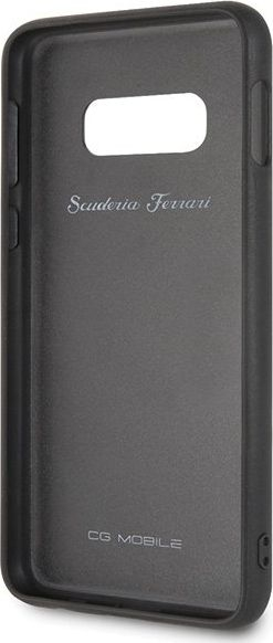 Mbulesë telefoni Ferrari Quilted Leather për Samsung Galaxy S10e, lëkurë, hardcover, e zezë