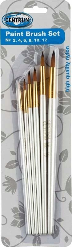 Set furçash artistike Centrum Brush 84684, 6 copë, najlon