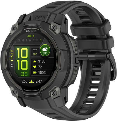 Rrip 4wrist, për Garmin Instinct 3 Solar dhe Instinct 3 AMOLED 45 mm, i zi