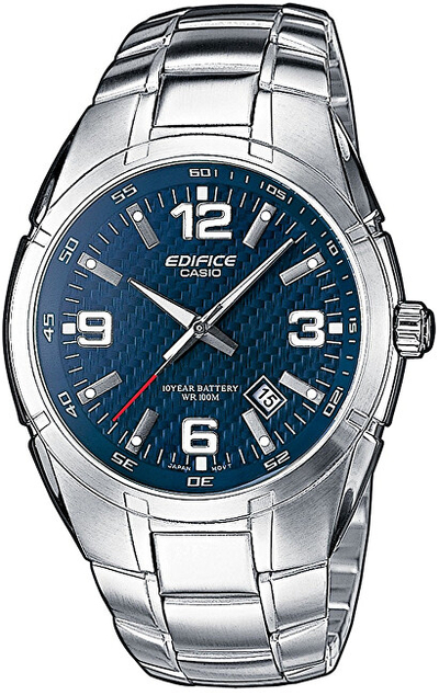 Orë për meshkuj Casio Edifice EF-125D-2AVEF, e argjendtë/kaltër