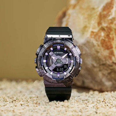 Orë dore për femra Casio G-Shock 40t5h Anniversary Limited Edition Adventurer's Stone Series GM-S114GEM-1A2ER, e zezë