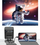 Projektor i vogël DLP portativ, Full HD 4K, WiFi me Android, me bateri