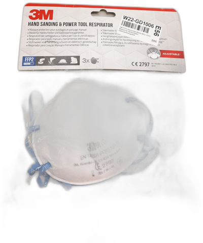 Maskë respiratore 3M 8810, FFP2, 3 copë, e bardhë