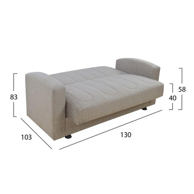 Set divanesh Dimos 3+2 vendësh (HM10197.02), bezhë
