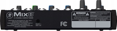 Mikser audio Mackie Mix8, 8 kanale, kompakt, gri