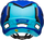 Helmetë çiklizmi Full Face Bell Super Air R Mips Spherical, MTB, e bardhë infrakuqe mat me shkëlqim