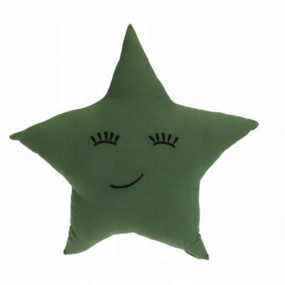 Jastëk dekorativ Home Styling Collection Star, 40 x 40 cm, formë ylli, jeshil