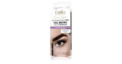 Xhel për vetulla Delia Eyebrow Expert 3.0, trashësues, 7ml, kafe e errët