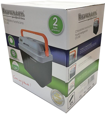 Frigorifer turistik Ravanson CS-24S, 24L, ftohje dhe ngrohje, gri