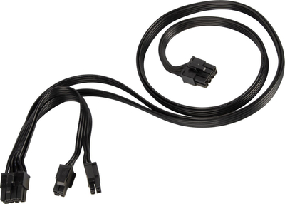 Adapter energjie SilverStone, EPS 8 pin në 4+4 pin, i zi