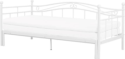 Shtrat-divan Beliani Trundle Tulle, metal, 80 x 200 cm, i bardhë