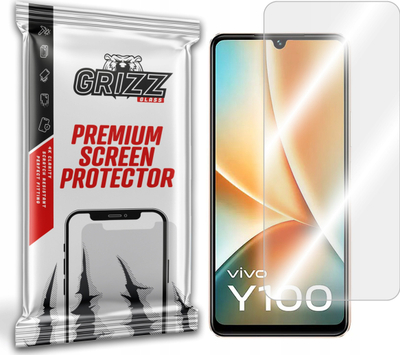 Xham mbrojtës hibrid GrizzGlass HybridGlass për Vivo Y100, shumë i kthjellët