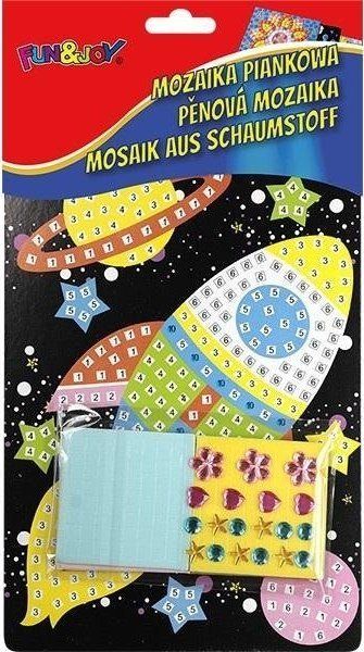 Set mozaiku 3D Titanum Foam Mosaic Rocket, 400 ngjitëse, për fëmijë
