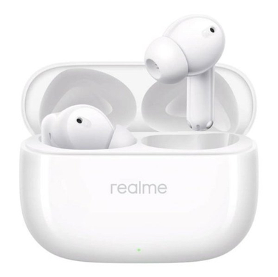 Kufje Bluetooth Realme Buds T310 TWS, me mikrofon, me kuti karikimi, të bardha